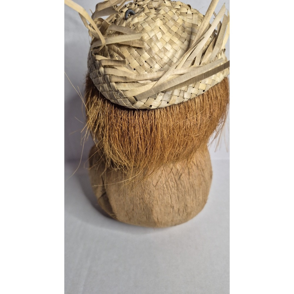 Coconut Monkey Bank  Brown Handcrafted‎ Folk Art - Picture 4 of 8